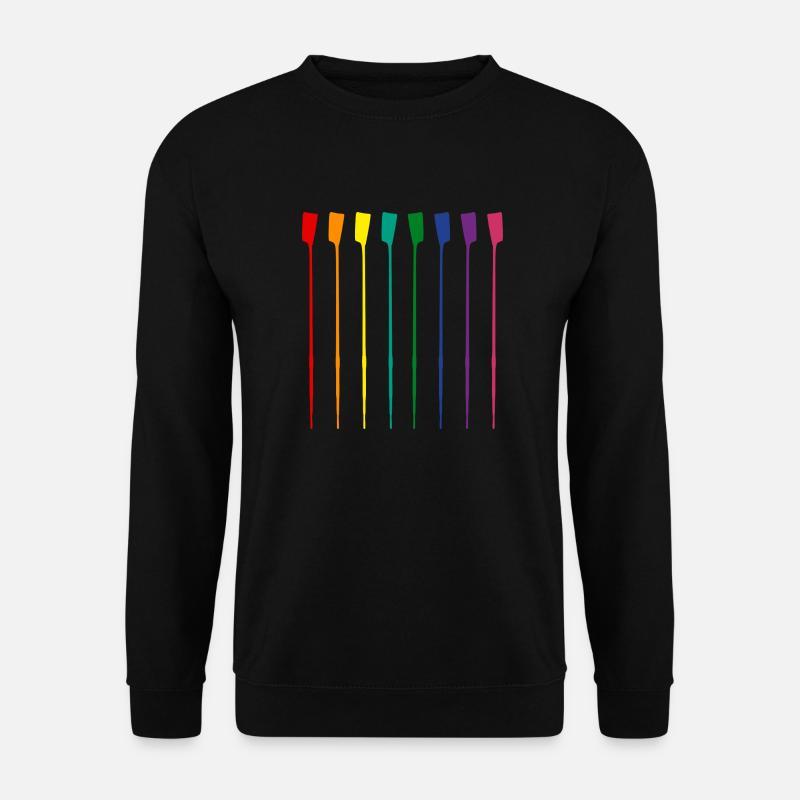 Ruderruder Stolz Geschenk für Ruderer - Unisex Pullover - Schwarz