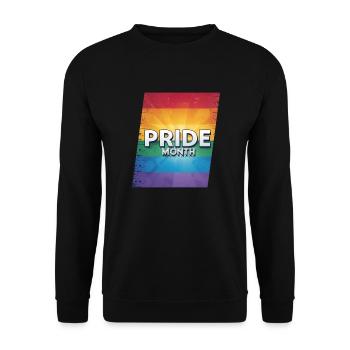 LGBTQ Pride Month - Unisex Sweatshirt - black - Front - Alina (178cm) & Michal (187cm)