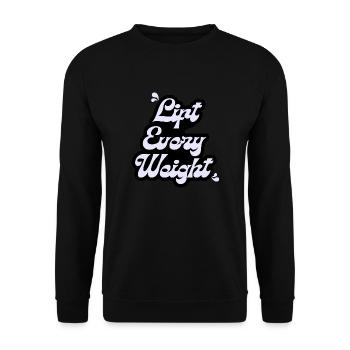 Soulevez chaque poids - Sweat-shirt Unisexe - noir - Devant - Alina (178cm) & Michal (187cm)