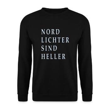 Northern lights are brighter - Unisex Sweatshirt - black - Front - Alina (178cm) & Michal (187cm)
