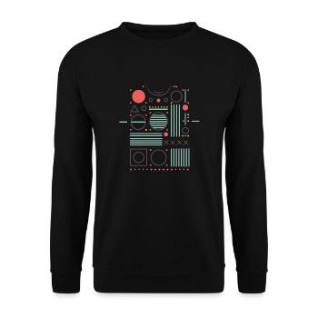Elementary Design - Unisex Sweatshirt - black - Front - Alina (178cm) & Michal (187cm)