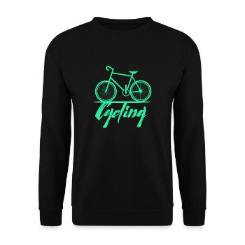 cycling fahrrad - Unisex Pullover - Schwarz - Vorne - Alina (178cm) & Michal (187cm)