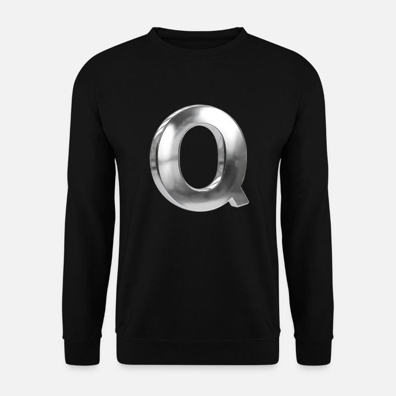Chrome ,, Q " Metallic - Unisex Sweatshirt - black