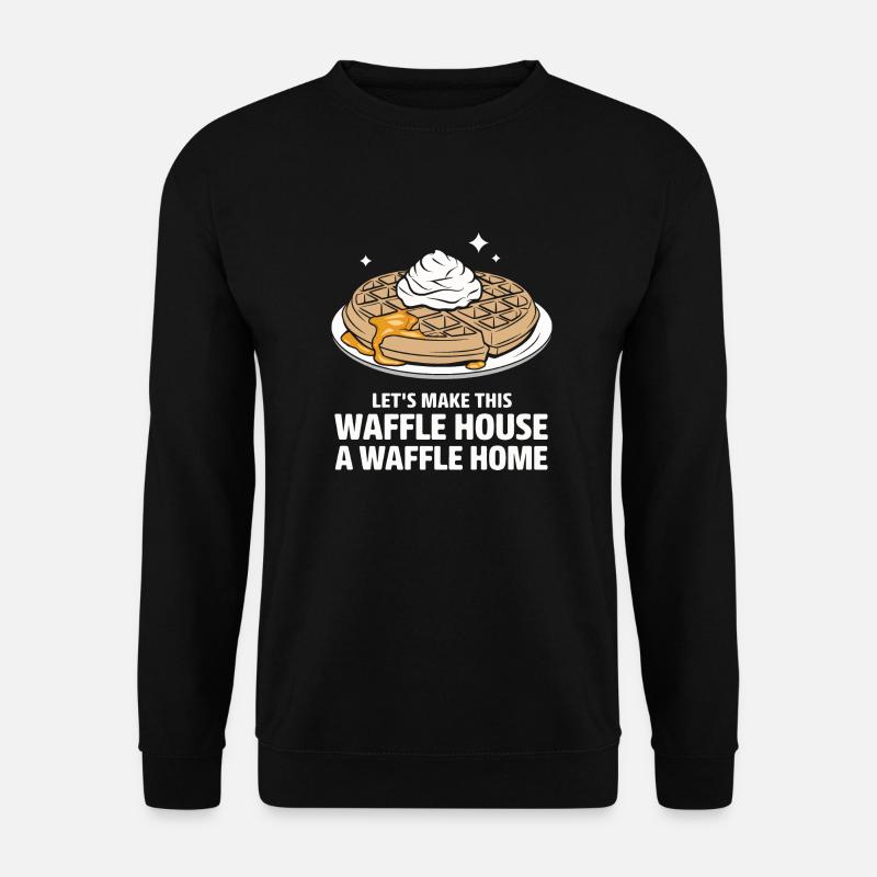 Waffles Breakfast Sweets - Unisex Sweatshirt - black