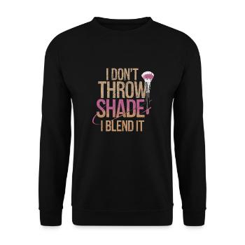 Beauty look for strong women with style - Unisex Sweatshirt - black - Front - Alina (178cm) & Michal (187cm)