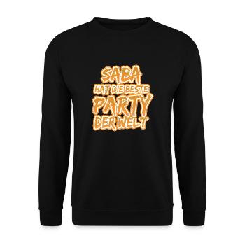 Gift for Saba - Unisex Sweatshirt - black - Front - Alina (178cm) & Michal (187cm)