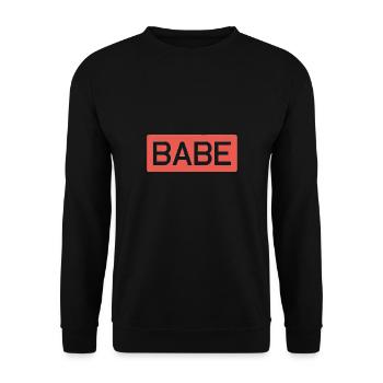 Babe - Sweat-shirt Unisexe - noir - Devant - Alina (178cm) & Michal (187cm)