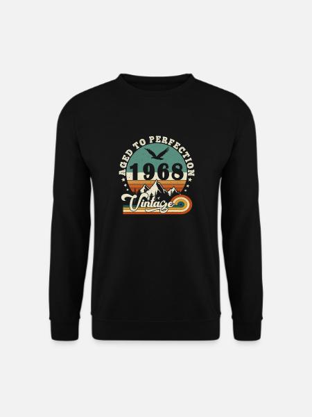 Bis zur Perfektion gealtert 1968 Retro -Edition 2025. - Unisex Pullover - Schwarz