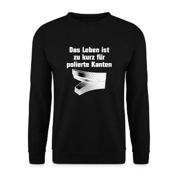 Polished Edges Watch Collector Nerd vs Polish - Unisex Sweatshirt - black - Front - Alina (178cm) & Michal (187cm)