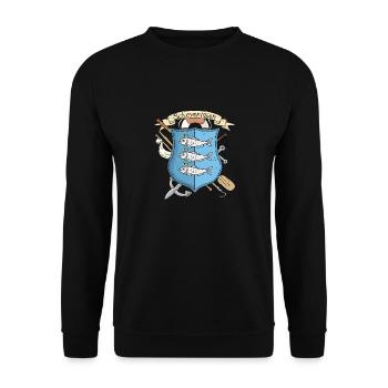 Armoiries de Scheveningen - Sweat-shirt Unisexe - noir - Devant - Alina (178cm) & Michal (187cm)