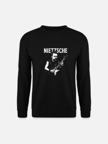 Nietzsche plays the guitar - Unisex Sweatshirt - black