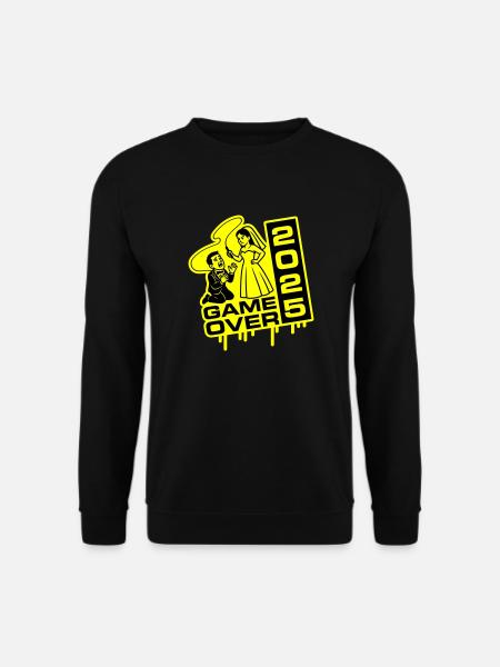 Wedding Game Over 2025 - Unisex Sweatshirt - black
