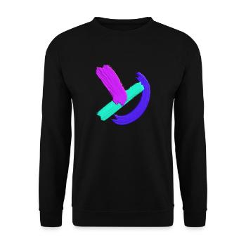 Color Splashes #1 - Unisex Pullover - Schwarz - Vorne - Alina (178cm) & Michal (187cm)
