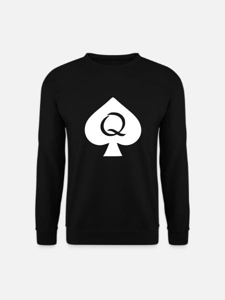QUEEN OF SPADES - Unisex Sweatshirt - black
