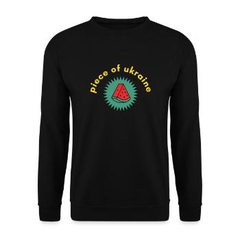 Peace for Ukraine with watermelon - Sweat-shirt Unisexe - noir - Devant - Alina (178cm) & Michal (187cm)