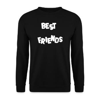 Best Friends Best Friends Forever Forever - Unisex Sweatshirt - black - Front - Alina (178cm) & Michal (187cm)