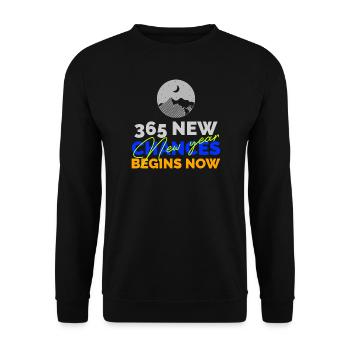 Happy New Year 2023 - Unisex Pullover - Schwarz - Vorne - Alina (178cm) & Michal (187cm)