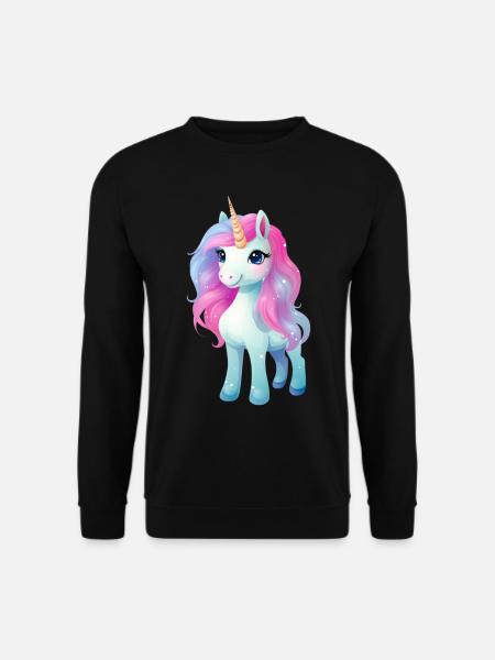 Love Unicorns für einen Frauen, Mädchen und - Unisex Pullover - Schwarz