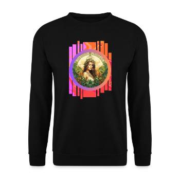 Tropical - Unisex Sweatshirt - black - Front - Alina (178cm) & Michal (187cm)