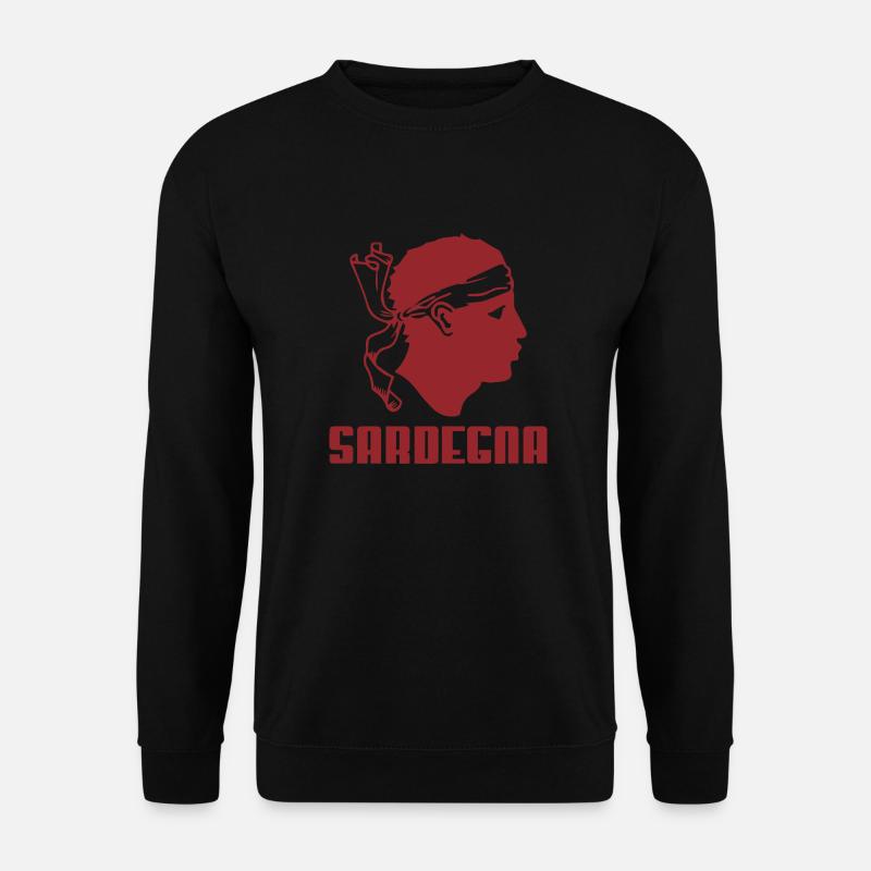 Silhouette Geschenk Sardinien Italien Sarden - Unisex Pullover - Schwarz