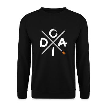 Oida - Unisex Pullover - Schwarz - Vorne - Alina (178cm) & Michal (187cm)