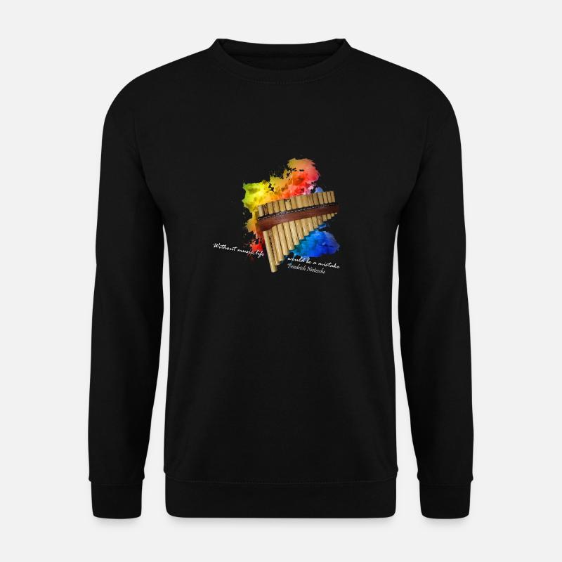 pan flute - Unisex Sweatshirt - black