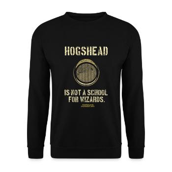 Hogshead Is Not A School For Wizards - Unisex Pullover - Schwarz - Vorne - Alina (178cm) & Michal (187cm)