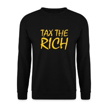 Tax the rich - Sweat-shirt Unisexe - noir - Devant - Alina (178cm) & Michal (187cm)