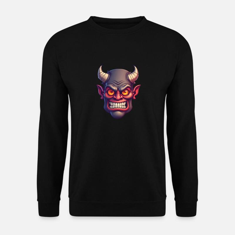 Halloween Demon Devil Head - Unisex Sweatshirt - black