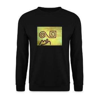 Sabino Lemon ART Tees - Unisex Pullover - Schwarz - Vorne - Alina (178cm) & Michal (187cm)