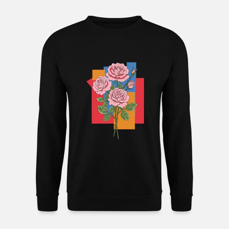 Rosen - Unisex Pullover - Schwarz