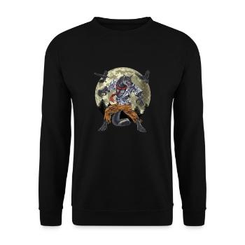 Werewolf - Unisex Sweatshirt - black - Front - Alina (178cm) & Michal (187cm)