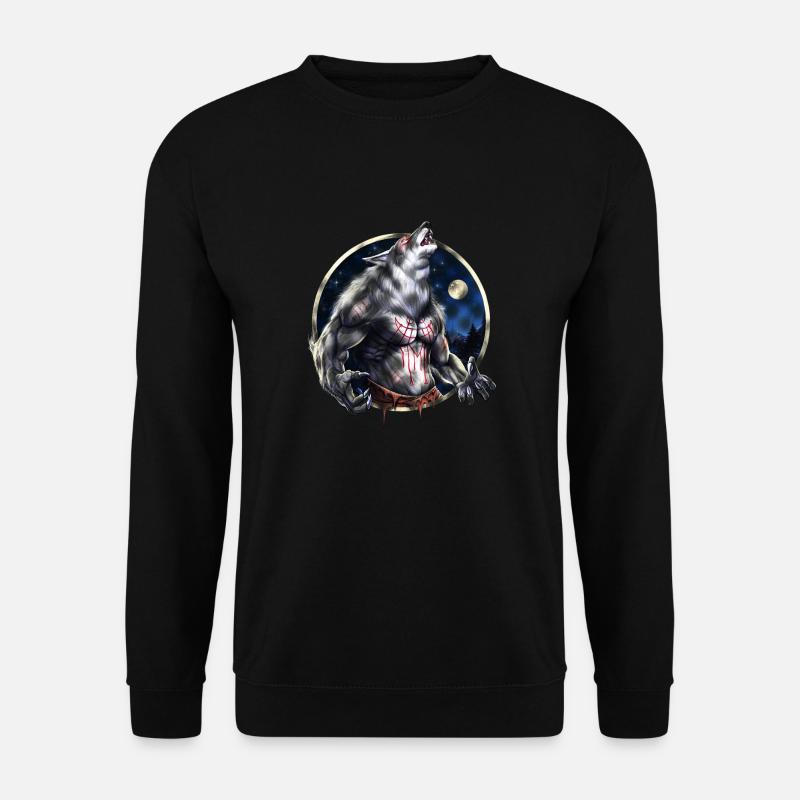 Heulender Werwolf - Unisex Pullover - Schwarz