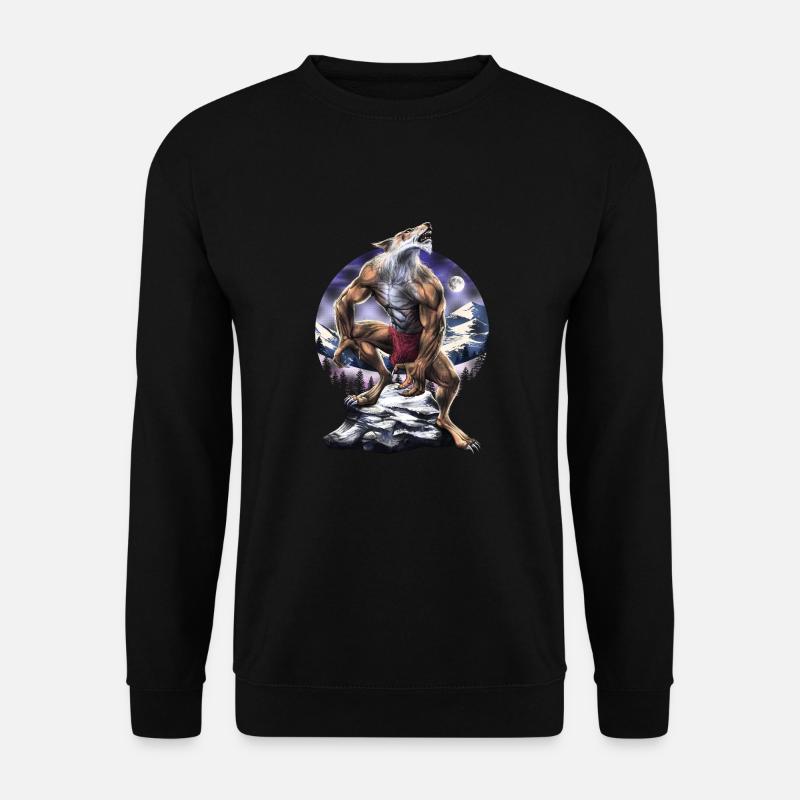 Werewolf Full Moon Howling - Unisex Sweatshirt - black
