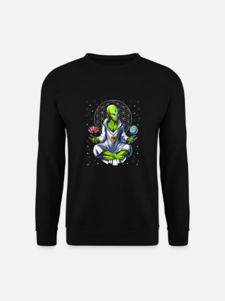Alien Meditation - Unisex Sweatshirt - black