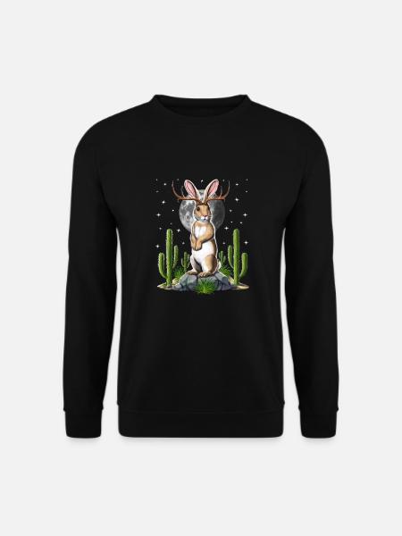 Jackalope Rabbit - Unisex Sweatshirt - black