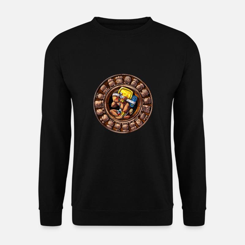 Ancient Mayan Calendar - Unisex Sweatshirt - black