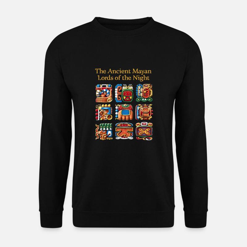 Ancient Mayan Glyphs - Unisex Sweatshirt - black