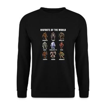Bigfoots Of The World - Unisex Sweatshirt - black - Front - Alina (178cm) & Michal (187cm)