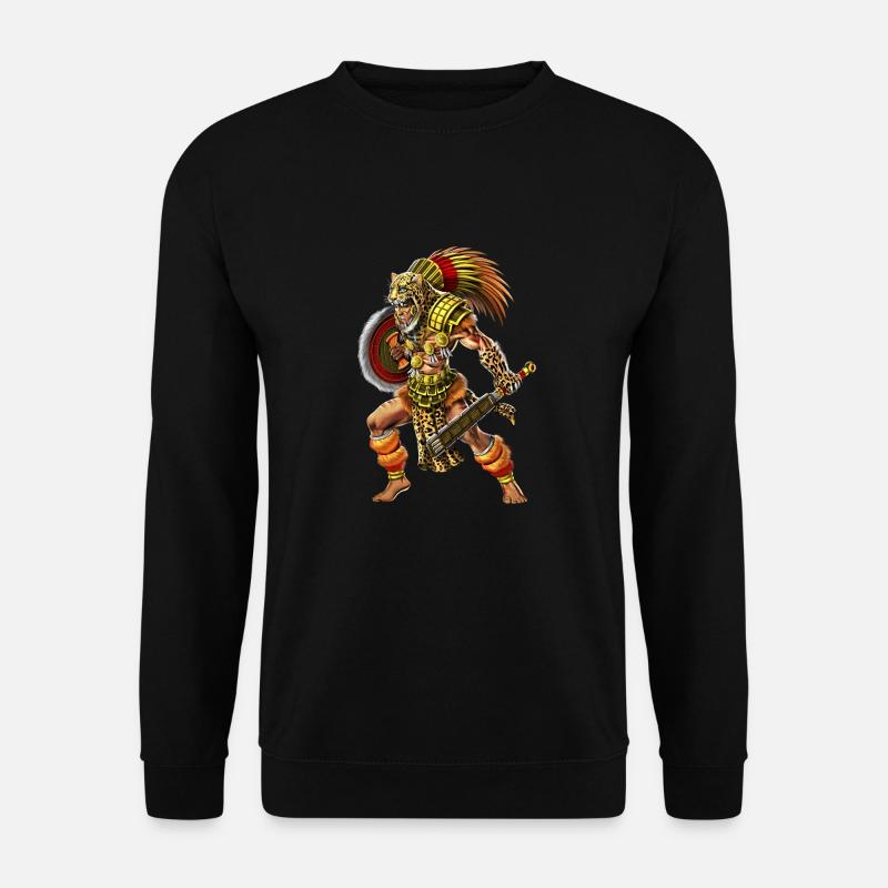 Aztec Jaguar Warrior - Unisex Sweatshirt - black