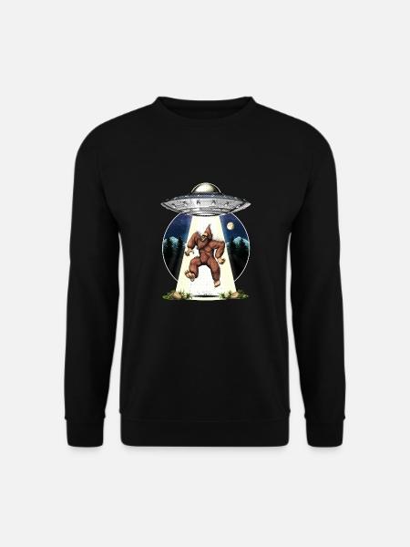 Bigfoot Alien Abduction - Unisex Sweatshirt - black