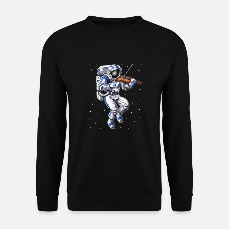 Astronaut Violin Player - Unisex Sweatshirt - black