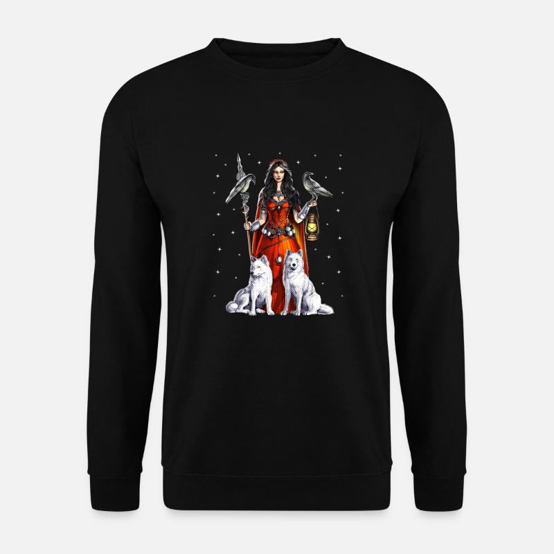 Morrigan Celtic Goddess - Unisex Sweatshirt - black