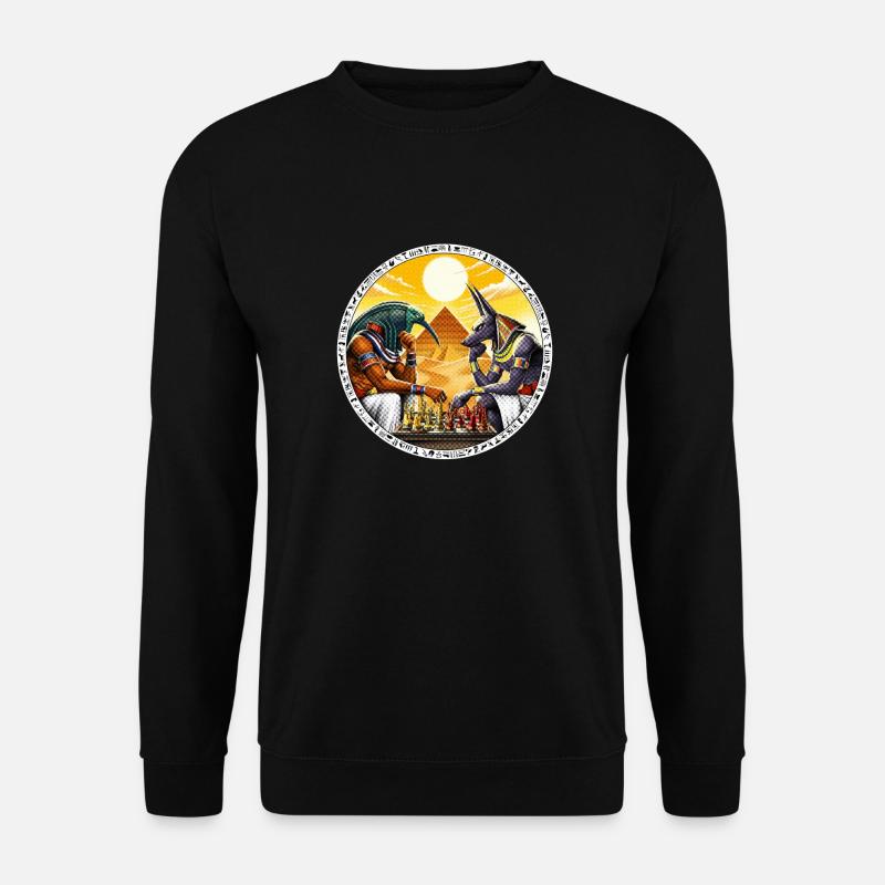 Egyptian Mythology Gods Anubis Thoth - Unisex Sweatshirt - black