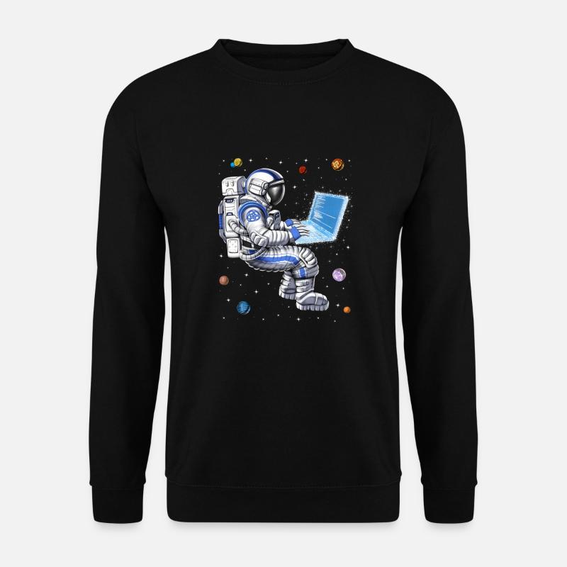 Programmeur astronaute de l’espace - Sweat-shirt Unisexe - noir