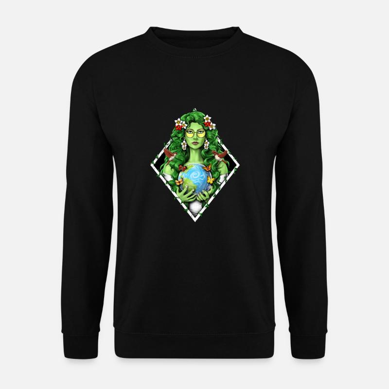 Gaia Mutter Erde Göttin - Unisex Pullover - Schwarz