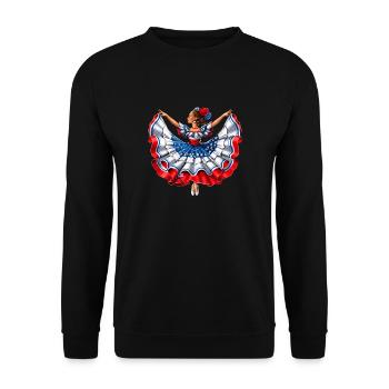 Portorico Danseuse Fille - Sweat-shirt Unisexe - noir - Devant - Alina (178cm) & Michal (187cm)