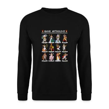 Dieux de la mythologie grecque - Sweat-shirt Unisexe - noir - Devant - Alina (178cm) & Michal (187cm)