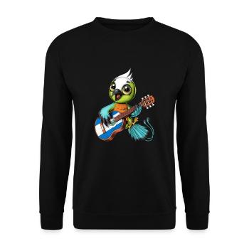 El Salvador Torogoz Vogel - Unisex Pullover - Schwarz - Vorne - Alina (178cm) & Michal (187cm)