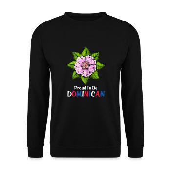 Dominican Bayahibe Rose - Unisex Sweatshirt - black - Front - Alina (178cm) & Michal (187cm)